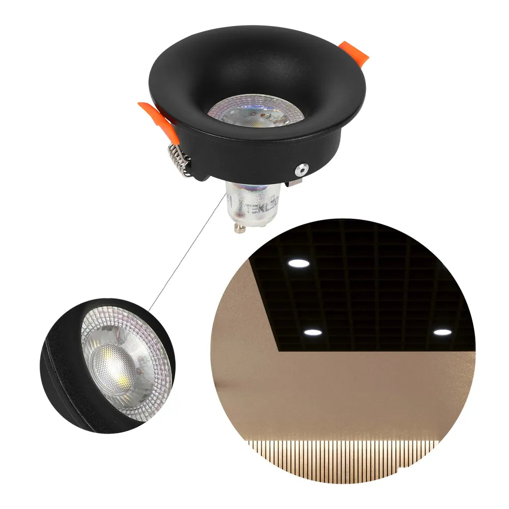 Toma cercana del Halo Downlight Recesado Fijo de Baja Deslumbramiento GU10-143-03992