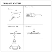 Manual de usuario para Halo Downlight Empotrado Fijo de Baja Resplandor GU10-143-03992