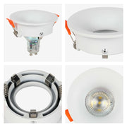 Detalles del Downlight Empotrado Fijo GU10 de Halo de Baja Deslumbramiento-143-03993