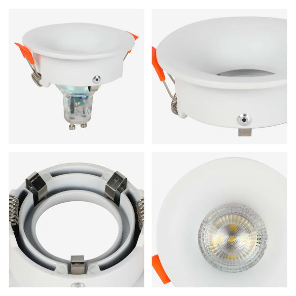 Detalles del Downlight Empotrado Fijo GU10 de Halo de Baja Deslumbramiento-143-03993