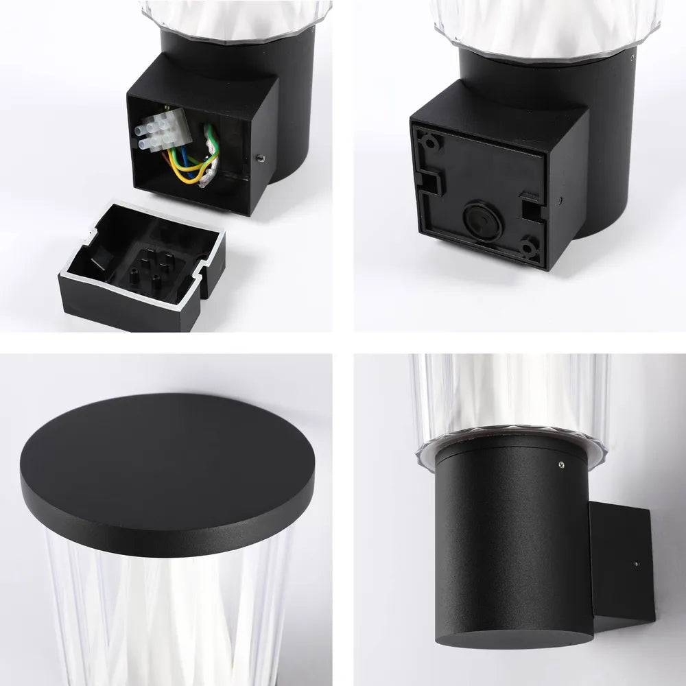 Plano cercano del Farol de Pared LED HaloGlow – Blanco Cálido 12W-183-03474