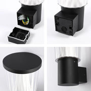 Plano cercano del Farol de Pared LED HaloGlow – Blanco Cálido 12W-183-03474