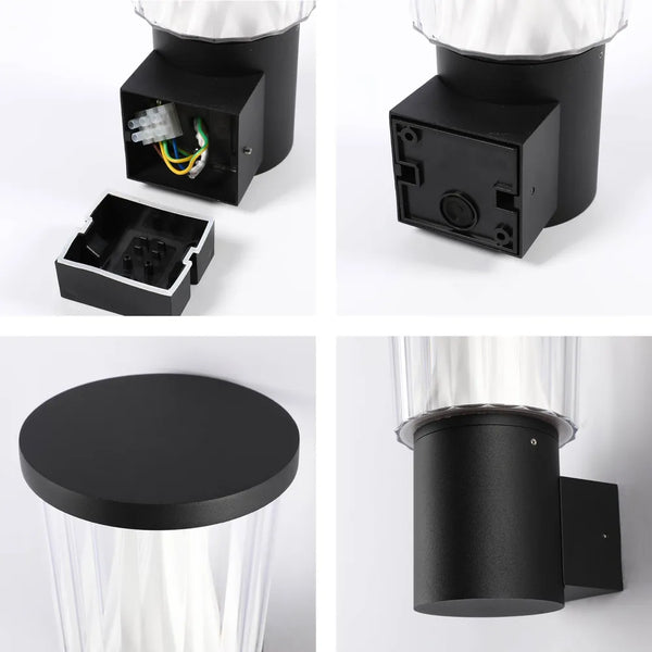 Plano cercano del Farol de Pared LED HaloGlow – Blanco Cálido 12W-183-03474