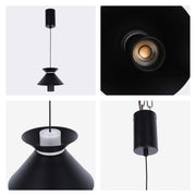 Lámpara colgante tipo reloj de arena - 7W LED, 4000K luz blanco frío, IP20
