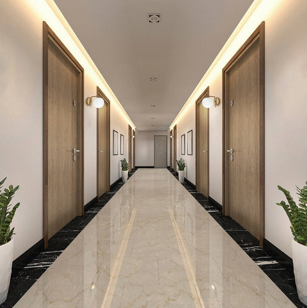 More interior usage of Opal Globe Glass Bronze L Shape Metal Wall Light with E27 Fitting | TEKLED 151-19498