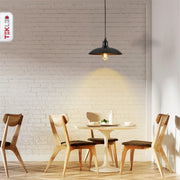 More interior usage of Black Flat Dome Industrial Metal Ceiling Pendant Light with E27 Fitting | TEKLED 150-18354