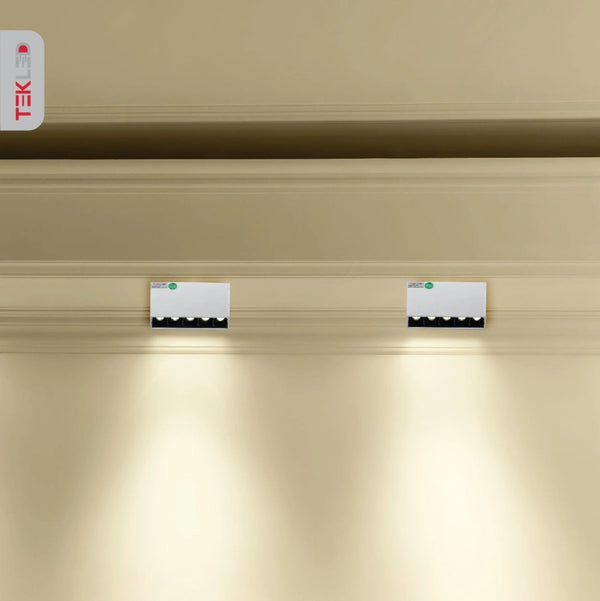 Indoor usage of LED Mirage Blade Surface Mount Downlight 10W Cool White 4000K White IP20