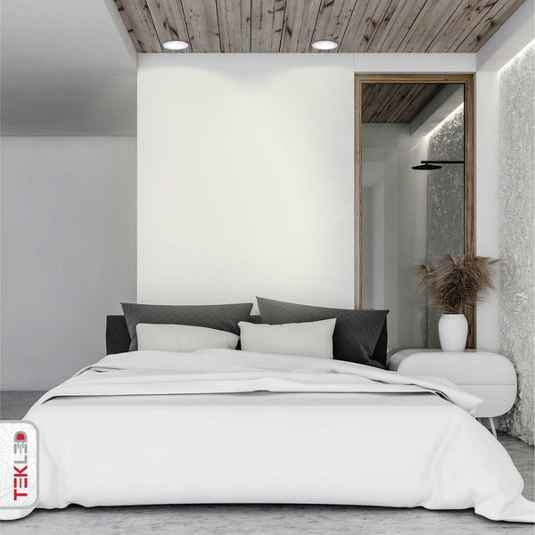 Indoor usage of LED COB Recessed Downlight 10W Cool White 4000K White | TEKLED 165-03398