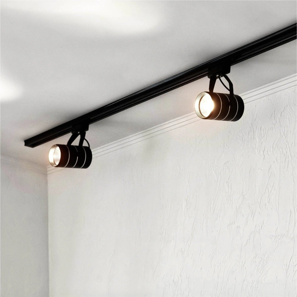 Indoor application of Track for 2 Conductor Tracklight adaptors 1m or 2m Black or White Halo Type | TEKLED 175-15200
