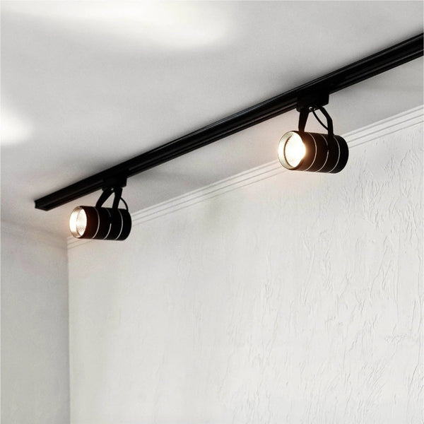 Indoor application of Track for 2 Conductor Tracklight adaptors 1m or 2m Black or White Halo Type | TEKLED 175-15200