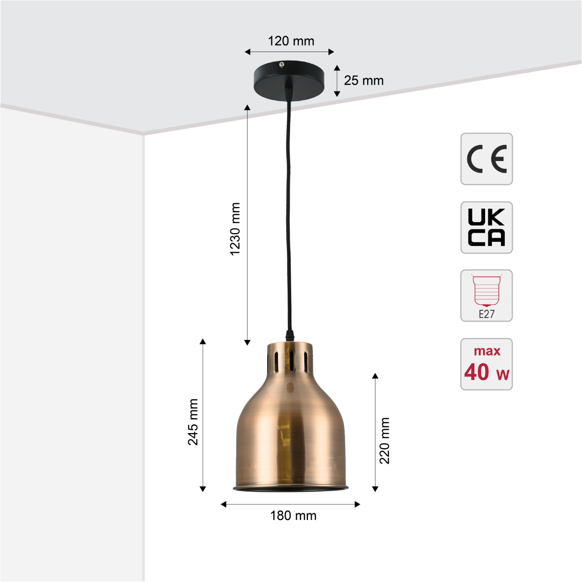 Lámpara colgante cilíndrica de diseño contemporáneo, perfecta para comedores con decoración moderna y elegante.