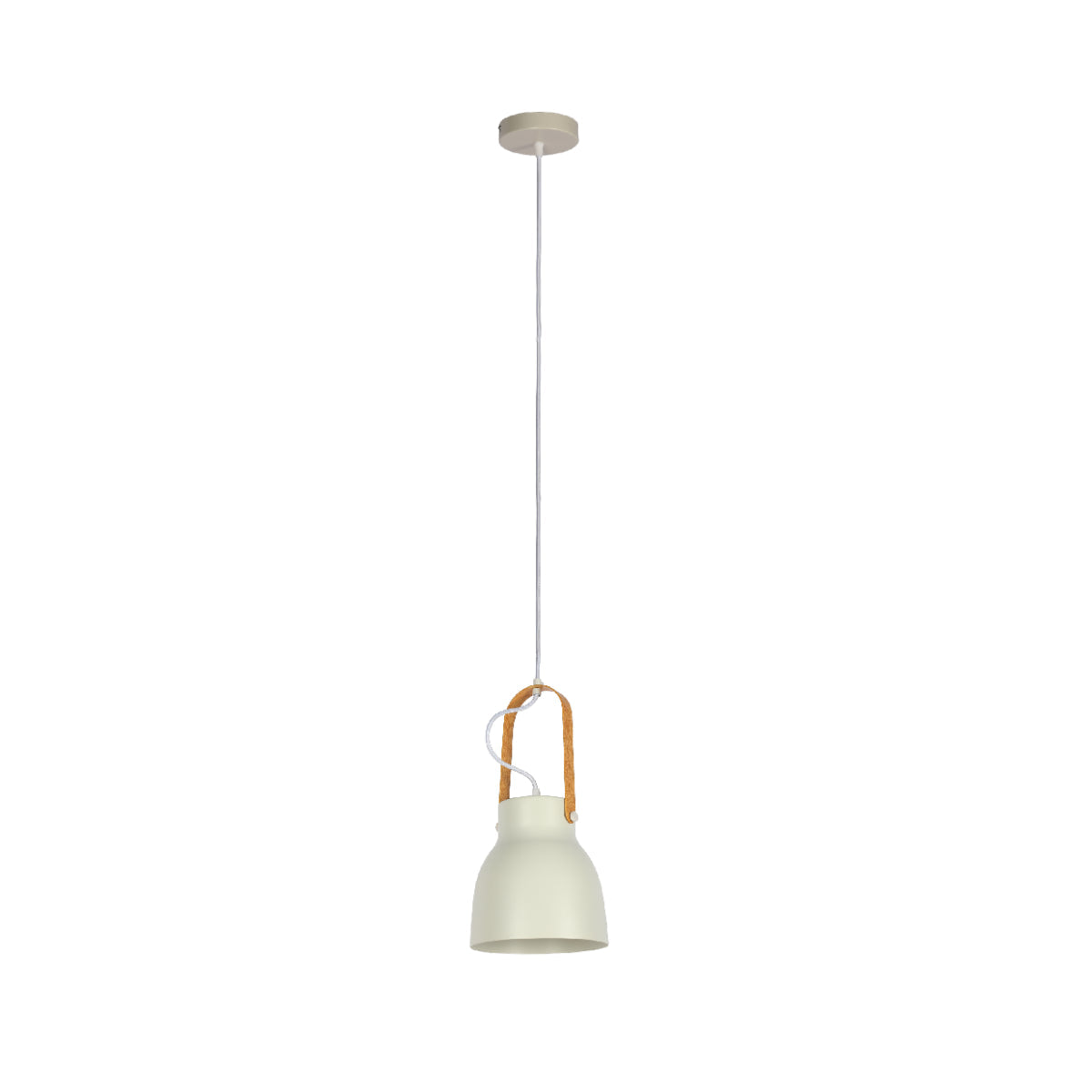 Lámpara de suspensión cónica nórdica, ideal para comedores modernos y decoraciones escandinavas, aportando estilo y funcionalidad.