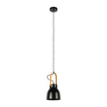 Lámpara colgante en forma de cono, ideal para cocinas modernas con estilo nórdico, aportando elegancia y funcionalidad.