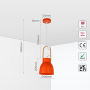 Lámpara colgante de cono nórdico, ideal para cocinas modernas con decoración minimalista y elegante.