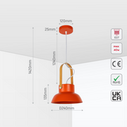 Luz colgante cónica nórdica versátil, ideal para espacios contemporáneos como cocinas o salas de estar con decoración minimalista.