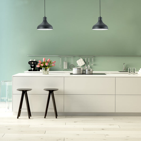 Lámpara colgante de diseño domo, perfecta para comedores con decoración rústica, creando una atmósfera acogedora y elegante.