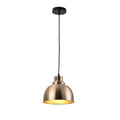 Lámpara colgante de cúpula clásica, perfecta para cocinas con decoración vintage y elegante, aportando un toque atemporal.