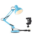 Main image of Atlas Architect Swing Arm Blue Desk Lamp with Clip E27