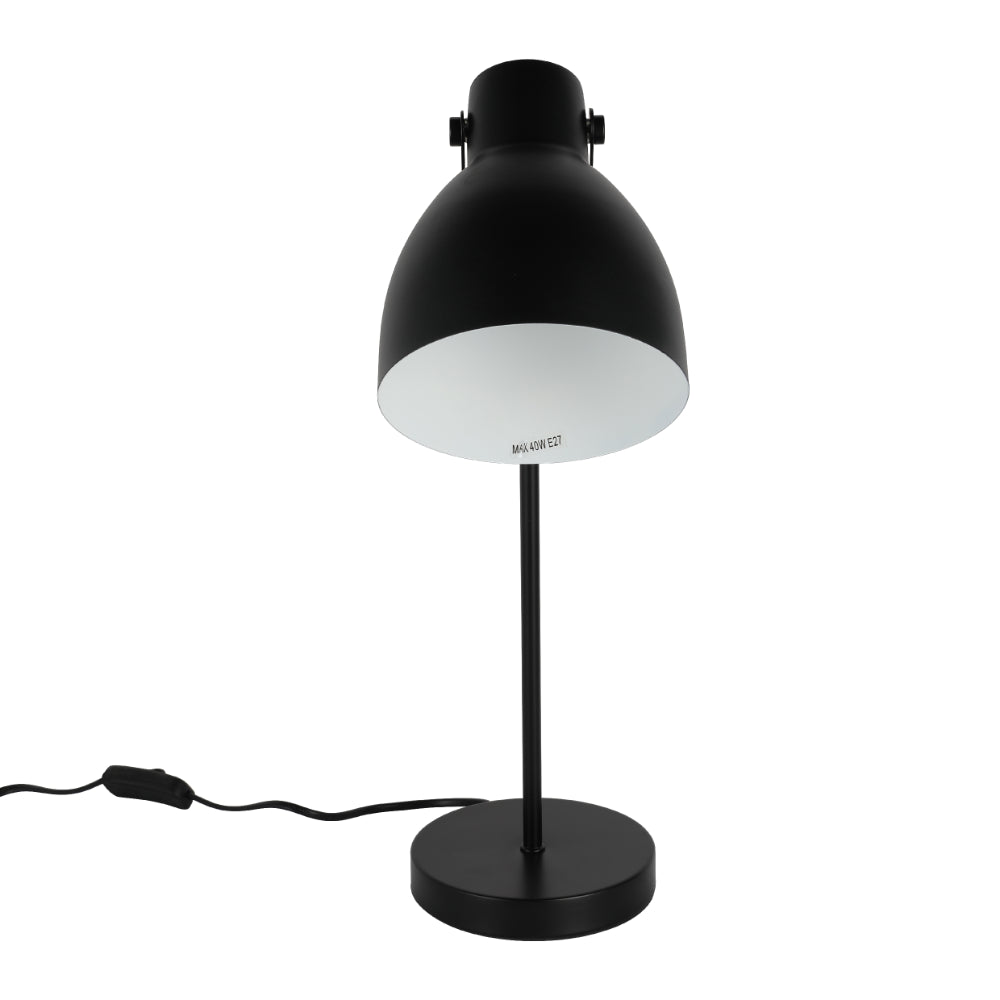 Lámpara de escritorio con brazo ajustable, ideal para oficinas modernas, ofreciendo iluminación centrada y funcionalidad elegante.
