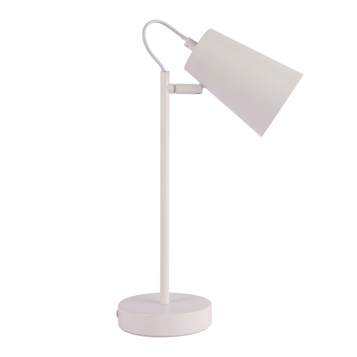 Lámpara de escritorio de corte cónico en colores vibrantes, ideal para oficinas modernas con toques de elegancia contemporánea.
