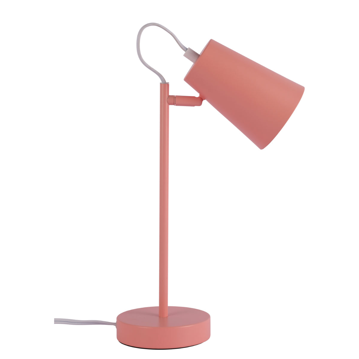 Lámpara de escritorio de cono cortado, ideal para oficinas modernas, aportando un toque de elegancia y color vibrante al espacio.