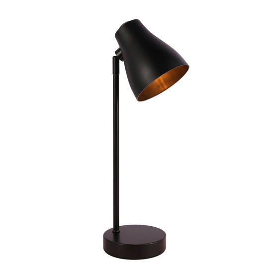 Lámpara de escritorio rotativa elegante, ideal para oficinas modernas o estudios, combinando funcionalidad con estilo contemporáneo.