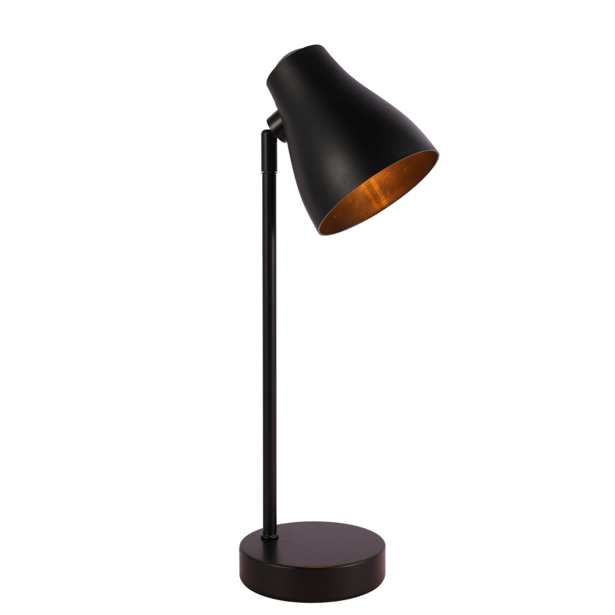 Lámpara de escritorio rotativa elegante, ideal para oficinas modernas o estudios, combinando funcionalidad con estilo contemporáneo.