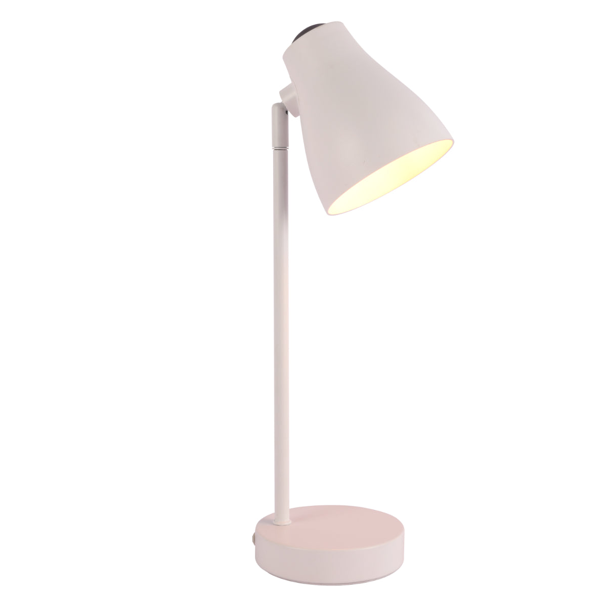 Lámpara de escritorio rotativa elegante, ideal para oficinas modernas y estudios decorados con estilo contemporáneo.