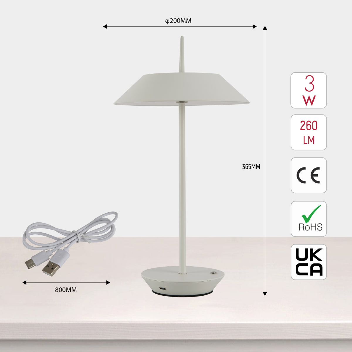 Lámpara de mesa táctil Eclipse, ideal para oficinas modernas y salas de estar, con diseño elegante y funcionalidad intuitiva.