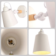 Lámpara de pared ajustable de diseño cónico moderno, ideal para oficinas o salas con decoración escandinava elegante.