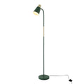 Lámpara de pie con diseño curvado y acabados dorados, ideal para salones modernos y decoraciones elegantes.
