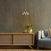 Indoor usage of Smoky Glass India Dome Pendant Ceiling Light with E27 | TEKLED 150-15054