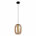 Main image of Bee Hive Amber Glass Pendant Light with E27 Fitting | TEKLED 159-17344