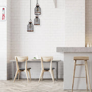 More interior usage of Black Cage Metal Pendant Light with 3xE27 Fitting | TEKLED 156-19516