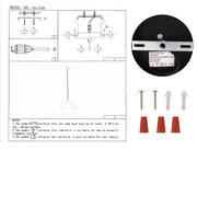 User manual for Amber Glass Black Stripe Schoolhouse Pendant Ceiling Light with E27 | TEKLED 150-17796