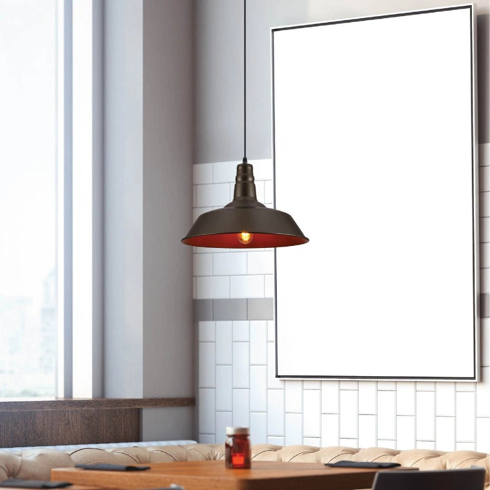 More interior usage of Black Step Industrial Metal Ceiling Pendant Light with E27 Fitting