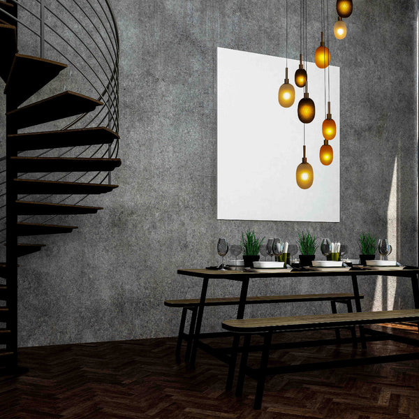 Luz de techo multi-péndulo elegante, perfecta para salas modernas, aportando un estilo contemporáneo y sofisticado.