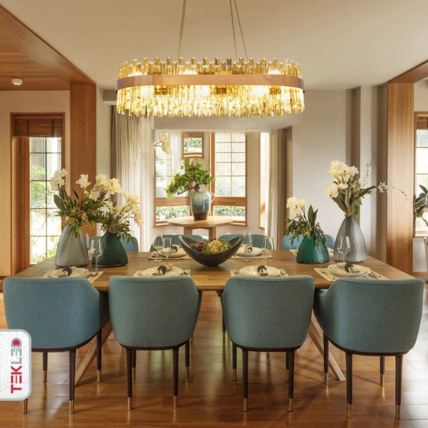 600mm crystal chandelier is in action