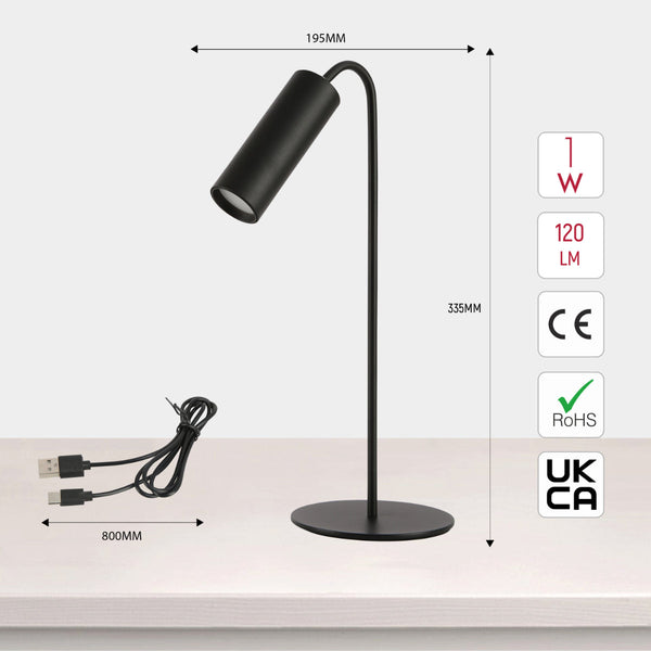 Lámpara LED de clip, ideal para escritorios y dormitorios modernos, con diseño práctico y versatilidad para iluminación dirigida.
