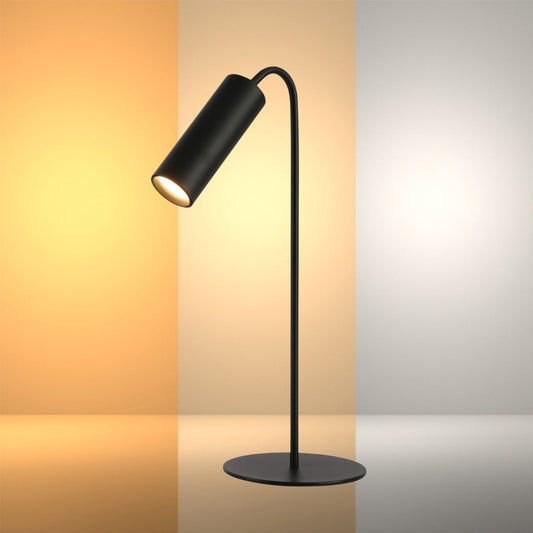 Lámpara LED de clip Magna Lume, ideal para escritorio moderno con diseño funcional y elegante. Perfecta para espacios de trabajo.