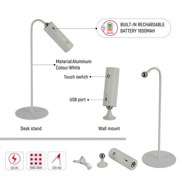 Dibujo técnico de lámpara LED de clip, ideal para oficinas modernas, mostrando dimensiones y detalles de instalación.