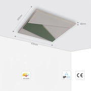 Lámpara de Techo LED en Capas con Iluminación Oculta, Montaje al Ras