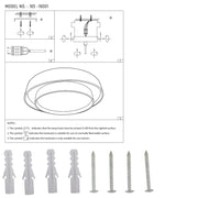 User manual for LED Ceiling Lamp Black D500 6000K/4000K/3000K 42Wx2(TEKLED)-165-16001