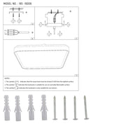 User manual for LED Square Flush Ceiling Light Black Gold 500x500 6000K/4000K/3000K 45Wx2(TEKLED)-165-16008