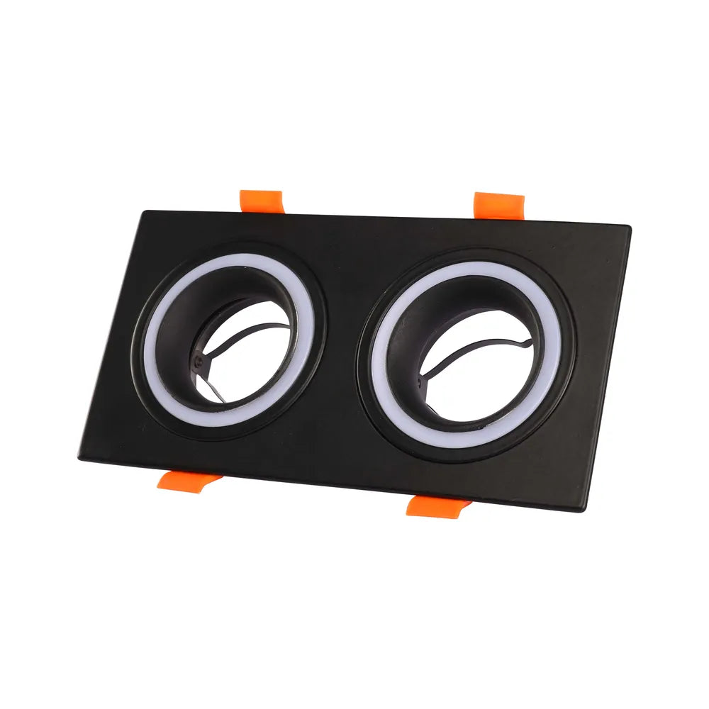 GU10 Luminaria Downlight TEKLED UGR Bajo Fijo Empotrado GU10 Downlighter Cuadrado-2 Lámpara-143-03402