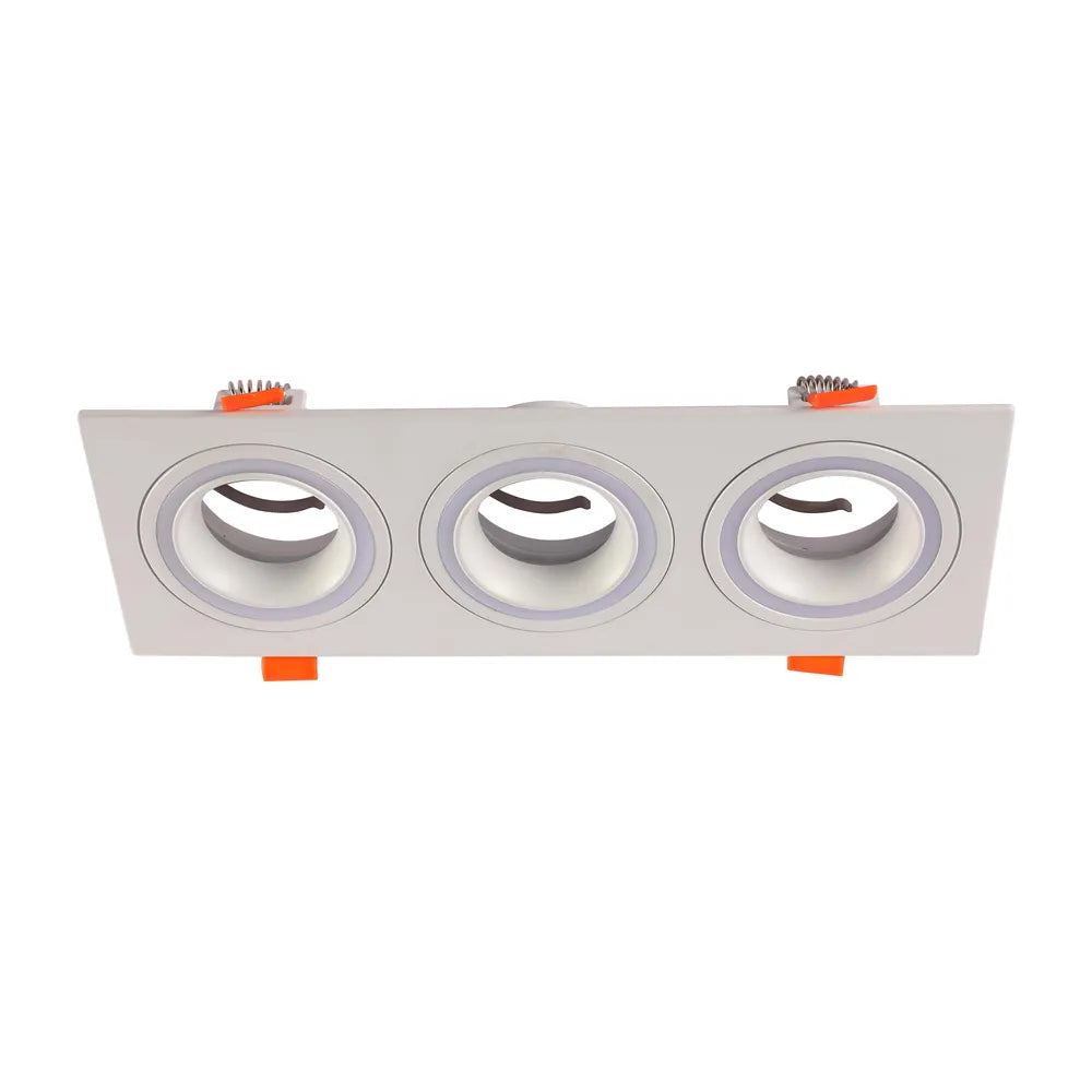 Luminaria Empotrada GU10 TEKLED UGR Bajo Fija Downlighter Empotrable Cuadrado-3 Lámpara-143-03405