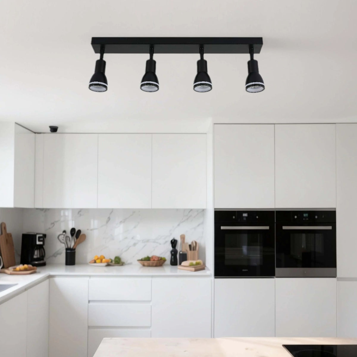DDL0084/4 GU10 4- wattsay Spotlight Color Negro (TEKLED)