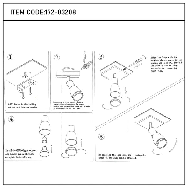 Manual de usuario para el Foco Luma Cylindro GU10-172-03208