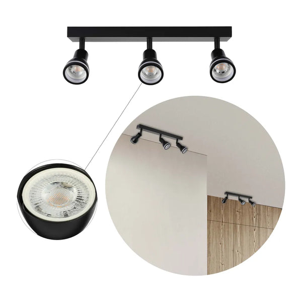 Toma de cerca del Luminario de Foco Luma Cylindro GU10-172-03212