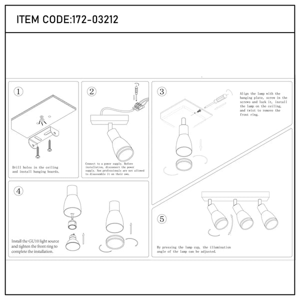 Manual de usuario para la Luminaria Proyectora Luma Cylindro GU10-172-03212